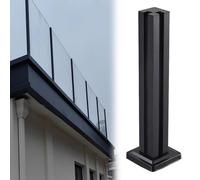 Poste de soporte de acero inoxidable para barandilla de vidrio templado, columna de seguridad duradera para balcón y patio, sistema moderno de barandilla para espacios al aire libre
