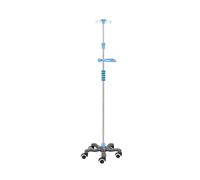 Poste de soporte intravenoso portátil con asa rodante IV Postes IV