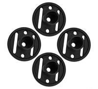 Poste de tienda de campaña de 4 piezas, 10 unidades para soporte extendido de tienda de campaña, material ABS, cubiertas antideslizantes antioxidantes para senderismo, pirámide y postes de toldo