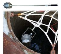 Poste de toma de muestras de agua de acero inoxidable con vaso de doble escala para pruebas de calidad de aguas residuales y agua