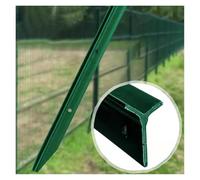 Poste de valla de acero con bridas de cremallera, soporte de valla de jardín de metal, pilares de valla anclados con picos para un uso duradero en exteriores, fácil instalación para mayor seguridad