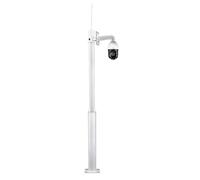 Poste de vigilancia exterior Poste alto para cámara de seguridad Para exteriores Con pararrayos, Amplio campo de visión Acero galvanizado Poste de vigilancia(Universal Wall Mount,Height 2.5m/8.2 ft)