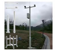 Poste de vigilancia para cámara, Kit de Soporte Universal para Poste de cámara de Seguridad, Altura Ajustable de 3 m a 6 m, Soporte Desmontable para cámaras de vigilancia, Soporte Exterior d