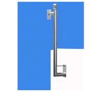 Poste de vigilancia para cámara, Poste de Montaje para cámara de vigilancia Exterior de 120 cm, Soporte Ajustable para estacionamientos, Patios y Paredes, Resistente, Resistente a la intempe