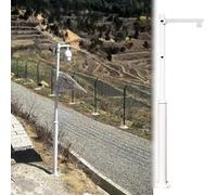 Poste de vigilancia para cámara, Poste de Seguridad para Exteriores de 16.4 pies de Alto con estaca de Tierra, Poste de vigilancia Duradero para una Mejor vigilancia, diseño de Bola única, p