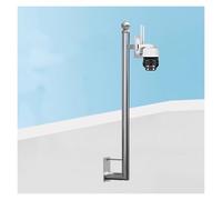 Poste de vigilancia para cámara, Soporte Ajustable de Acero Inoxidable en Forma de L para cámara de Seguridad, Soporte de Pared Duradero de 500 a 2 m con Accesorios de Montaje para Postes de