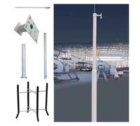 Poste de vigilancia para cámara, Soporte Universal para cámara de Seguridad, Soporte Ajustable de 3 m para Exteriores, Escuela, Patio y Pasarela. Duradero y Resistente a la Intemperie.