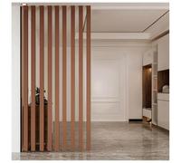 Poste divisor de habitación ajustable de suelo a techo con listones de madera para escaleras y pasillos, 1 unidad de 210 cm, perfecto para separación de entradas