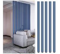Poste divisor de habitación, soporte de pantalla de privacidad independiente con tornillo de altura ajustable, fácil instalación para uso doméstico u oficina