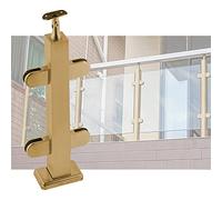 Poste Para Barandilla De Patio, Balcón Rústico, Terraza, Hotel, Centro Comercial, Escaleras, Paneles De Vidrio, Balaustres, Husillos Con Abrazadera Y Conector Para Pasamanos Redondos Y Cuadrados, Pos