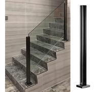 Poste Para Barandilla Escaleras Vidrio Abrazadera Escaleras De Interior Poste De Barandilla De Cristal, Cuadrado Poste Balaustrada Cubierta/ Panel De Vidrio Abrazadera Columna Para Peldaños Exteriores