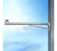 Poste para Cámara de Seguridad, Poste De Acero Inoxidable Para Cámaras De Vigilancia En Rincones Exteriores, Perfecto Para Soluciones De Seguridad Vial Y Estaciones De Servicio(0.5m/1.64ft)