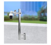 Poste para cámara de seguridad Poste De Vigilancia De Acero Inoxidable Para Montaje En Pared, Soporte Universal Para Cámara De CCTV, Resistente A La Intemperie, 0.5 1 1.2 1.5 2m(A,1 1/5 m-3.9 ft)
