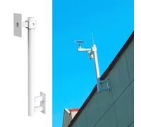 Poste para cámara, Soporte Universal de Pared para cámara de Seguridad - Soporte de Poste Exterior antioxidante para cámaras solares - Rack de vigilancia Duradero de 60 cm (2 pies) en Color