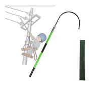 Poste portátil aislado para salvar vidas, gancho de rescate de seguridad eléctrica con palo extraíble para rescate de emergencia, incluye bolsa de almacenamiento