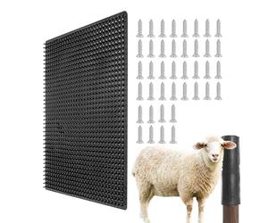 Poste rascador de cabra, cepillos de cabra para aseo, ayudante de masaje de ovejas, cepillo rascador, tabla de pilar de aseo de caballos