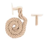 Poste Rascador de Cuerda para Gatos, Madera Contrachapada Resistente a los Arañazos y Material de Yute, Fácil de Instalar, Diseño Multifuncional, Escalador de Cuerda para Gatos
