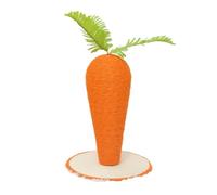 Poste rascador de zanahoria para gatos, bonito poste rascador para gatos, cuerda de sisal, juguetes resistentes para gatos, rascador para gatos para moler garras, rascar y escalar, ejercicio para