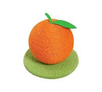 Poste rascador ecológico para gatos en forma de fruta, sisal envuelto a mano y no desprende pelusa (gatos de interior, listo) (B)