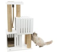 BE NORDIC árbol rascador Skadi 114 cm blanco