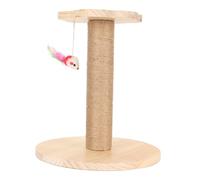 Poste rascador para Gatos con Plataforma de Salto, Poste rascador de sisal para Gatos con Juguete de ratón de Peluche, Marco de Escalada Estable para Gatos y Gatitos de Interior