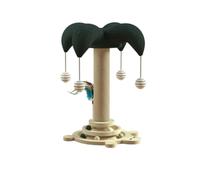 Poste Rascador para Gatos, Poste Rascador Alto de Sisal con Dispensador de Golosinas para Gatos, Juguete Interactivo para Gatos de Interior con Pista de Bolas de Madera,D