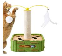 Poste Rascador para Gatos,Protector De Muebles con Pista De Bolas - Rascador Vertical con Juguetes - para Vivienda Dormitorio Sala de Estar Apartamento Esquina Área de Juego Zona de Relajación