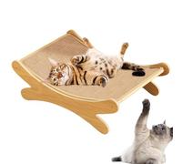 Poste rascador, Tablas rascadoras, Cama rascadora para Gatos, Tablas rascadoras para Gatos 2 en 1 para Gatos de Interior, de Cama Transpirable Resistente al Desgaste Hecho de Madera y sisal 50x33