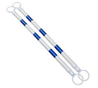 poste reflectante de PVC, Cono de tráfico retráctil telescópico multicolor (paquete 2, 20 unidades, 1,5 a 3 m)(Blue and White,2pcs)
