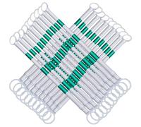 poste reflectante de PVC, Cono de tráfico retráctil telescópico multicolor (paquete 2, 20 unidades, 1,5 a 3 m)(Green and White,20pcs)