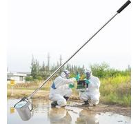 Poste retráctil para muestreo de agua con cucharón para pruebas de calidad, se extiende hasta 7 m, ideal para uso ambiental y de laboratorio