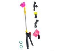 Poste telescópico ajustable, 5 boquillas para riego de árboles, extensión de accesorios de rociador eléctrico de alta presión (acero inoxidable)