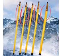 Poste telescópico de fibra de vidrio para rescate de piscina, gancho de seguridad ajustable para el agua con mango antideslizante para salvar vidas de emergencia, 10,5 m de longitud