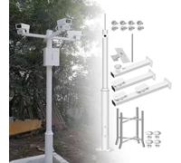 Poste vertical universal para cámaras de seguridad, luces solares, soporte de vigilancia, columna multiusos independiente de 3 m