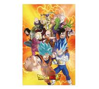 Poster 3d 58x38cm universal survival heroes dragon ball super