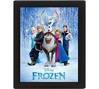 Póster 3D Enmarcado (10 x 8 Fundido de Frozen, Multicolor