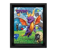Poster 3D Spyro the Dragon Academia Characters Mosaic, Multicolor, 28, 7 x 23, 5 x 4, 5 cm
