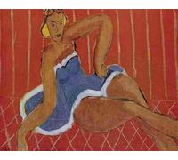 Póster abstracto de Henri Matisse Cuadro de pared artístico《Bailarín sentado sobre una mesa》por Henri Matisse Grabados Pintura de Lienzo de Figura para Decoración del Hogar 50x40cm Sin enmarcar