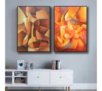 Póster abstracto de Picasso, pinturas clásicas de fama mundial, lienzo minimalista para sala de estar, decoración moderna del hogar, 40 x 55 cm, 2 unidades, sin marco