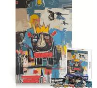Póster Abstracto de Rhino King Estilo Pop Art, Rompecabezas de 1000 Piezas para Adolescentes, Juguete de lógica sólida, diversión pacífica, Corte de precisión, Regalo increíble (38x26cm)