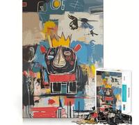 Póster Abstracto de Rhino King Estilo Pop Art, Rompecabezas de 1000 Piezas para Adultos, Juguete Creativo para el hogar, Regalo de Santa Claus (50x75cm)
