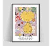 Póster abstracto Hilma AF Klint, impresión de arte sueco, pintura moderna escandinava sobre lienzo para decoración del hogar en la sala de estar (40x50cm /Sin marco)