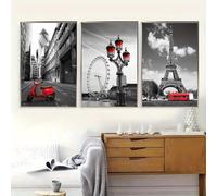 Póster abstracto horizontal con paisaje nevado invernal, imágenes artísticas de pared, pósteres e impresiones, imágenes decorativas para sala de estar (40 x 60 cm, sin marco)