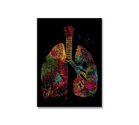 Póster abstracto lienzo médico pintura Anatomía Humana arte impresión acuarela figura humana cuadro de pared for sala estar decoración del hogar(Picture 4,13x18cm No Frame)