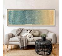 Póster abstracto panorámico largo y estrecho horizontal de mediados de siglo, impresiones en lienzo, pintura artística de pared, imágenes para decoración del hogar, 40 x 120 cm, sin marco