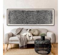 Póster abstracto panorámico largo y estrecho horizontal de mediados de siglo, impresiones en lienzo, pintura artística de pared, imágenes para decoración del hogar, 40 x 120 cm, sin marco