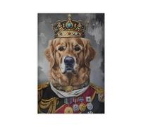 Póster abstracto vintage de retrato de animales de labrador retriever real, decoración de dormitorio, paisaje, oficina, habitación, regalo, 20 x 30 cm