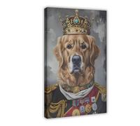 Póster abstracto vintage de retrato de animales de labrador retriever real, decoración de dormitorio, paisaje, oficina, habitación, regalo, 20 x 30 cm