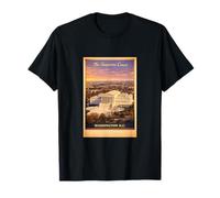 Póster aéreo Vintage de la Corte Suprema de Washington DC Camiseta