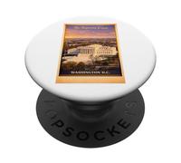 Póster aéreo Vintage de la Corte Suprema de Washington DC PopSockets PopGrip Adhesivo